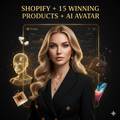 Shopify Package + 15 Winning Products + AI Avatar + Dropshipping